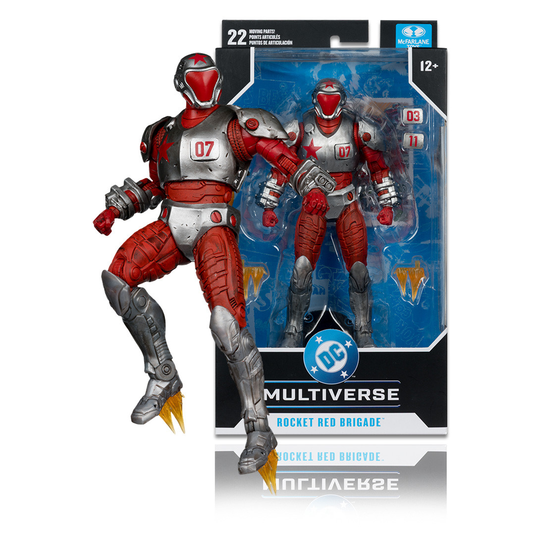 2026 Mcfarlane Rocket Red Brigade (justice League: Generation Lost)  7" Figure Dc Multiverse