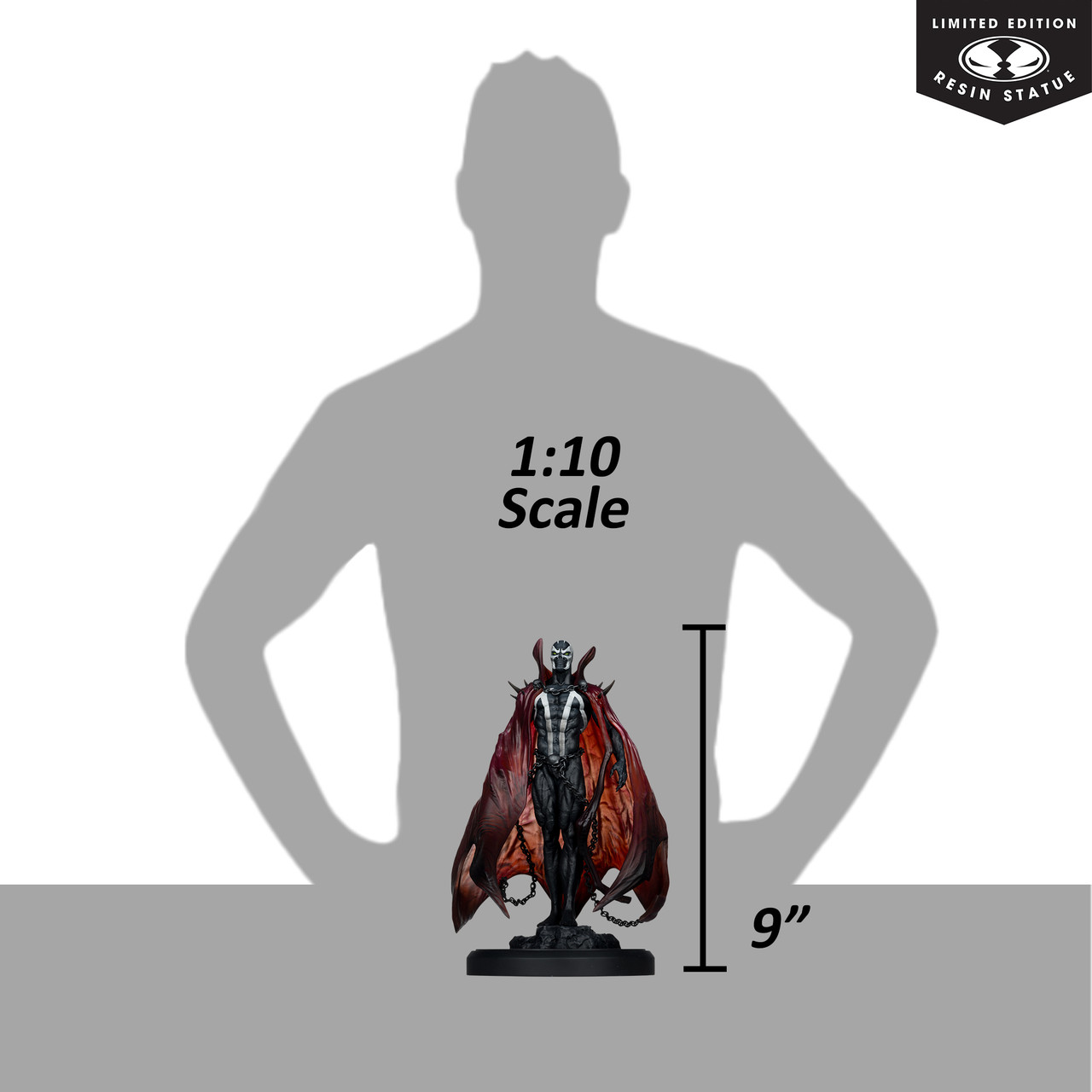 Spawn (Black White & Red All Over) Inspired by Pupeteer Lee 1:10 Scale Resin Statue (PRE-ORDER ships